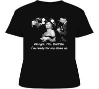 MUXIAOQI Norma Desmond Gloria Swanson Sunset Blvd T Shirt Graphic Unisex Tee Black 3XL