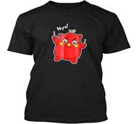 MUXIAOQI Nyango Star Cute Chibi Mascot Metal Drummer T Shirt Graphic Unisex Tee Black XL