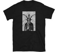 MUXIAOQI Occult Baphomet Gothic Grunge Satan Devil Lucifer 666 T Shirt Graphic Unisex Tee Black S