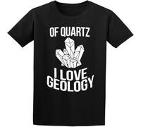 MUXIAOQI of Quartz I Love Geology Funny Science Teacher T Shirt Graphic Unisex Tee Black XXL