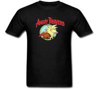 MUXIAOQI The Angry Beavers T Shirt Graphic Unisex Tee Black M