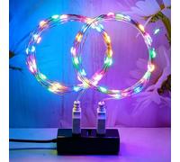 MUXIJIA 2 x luce stringa LED, 30 x LED 3M / 10Ft esterno/interno alimentatore USB impermeabile per camera da letto, cortile, matrimonio, Natale, fai da te, ecc. (multicolore)