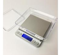 MUXIJIA Bilancia digitale da cucina 0,01 g/500 g contando tara, 6 unità, LCD, auto-off. per alimenti/erbe/pietre preziose, bilancia tascabile, bilancia per lettere, grammi, bilancia digitale fine.