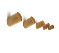 CHJIEJIE MUXItrade Gancio Appendiabiti in Legno, Confezione da 5 pz Montaggio a Parete Vestiti Sciarpa Cappello e Borsa portaoggetti appendini Asciugamano cremagliera Decorazione Camera da Letto