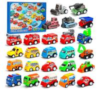MUXIWOM 25 Pezzi Macchinine per Bambini Set, Mini Macchinine Giocattolo, Macchinina Bambino Giocattolo a Frizione, Pull Back Cars, Regalo per Bambino di 2 3 4 5 6 7 8 Anni