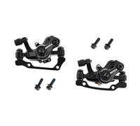 MUXSAM Pinze freno meccaniche a disco per bicicletta Freno a disco posteriore, pinza freno posteriore universale per bicicletta, F160 R140 F180 R160 in lega di alluminio nera