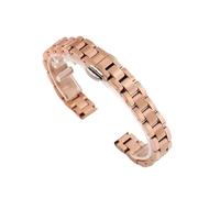 MUXUMAO Cinturino universale for orologio da polso in acciaio inossidabile massiccio da donna e da uomo, 22 mm, 20 mm, 18 mm, 16 mm, 14 mm, 12 mm e 10 mm(Rose gold,16mm)