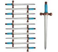 MUYAPAY 10 Pezzi Gonfiabile per Bambini Spada Pirata, Gioco di Spada Pirata Gonfiabile Spada, Spada Giocattolo, Pirati Coltello Gonfiato Spade, Costume Pirata Bambino per Compleanno Festa a Tema
