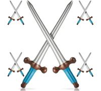MUYAPAY 10 Pezzi Gonfiabile per Bambini Spada Pirata, Gioco di Spada Pirata Gonfiabile Spada, Spada Giocattolo, Pirati Coltello Gonfiato Spade, Costume Pirata Bambino per Compleanno Festa a Tema