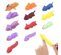 MUYAPAY 12 Pezzi Giocattoli per Le Dita della Fionda, Fionda da Dito, Dita Giocattolo a Scatto, Giocattoli di Volante con Dita Elastiche per Bambini, per Regalo Natale e Compleanno (Colore Casuale)