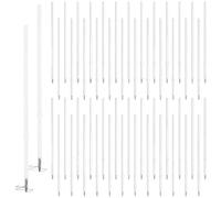 MUYAPAY 120 Pezzi Ricariche per Penna Retrattile Asciugatura Rapida e Resistente alle Macchie 0,1mm, Ricariche Ricambio per Penna a Sfera Scrittura Liscia Per Forniture Scolastiche e Ufficio