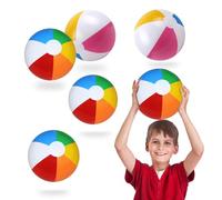 MUYAPAY 6 Pezzi Palla Gonfiabile Bambini Palloni Gonfiabili Giganti Pallone Gonfiabile Bambini Acqua Giochi Spiaggia Piscina Palloncini Acqua Palla Piscina Accessori Spiaggia