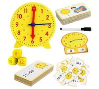 MUYAPAY Horloge Enfant Comprend Un Tableau Blanc Effaçable Stylo à Bille