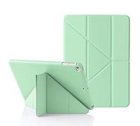 MuyDouxTech Custodia per iPad 9,7 Pollici 6a/5a Generazione 2018/2017, per iPad Air 9,7" 1a/2a Gen 2013/2014, Supporto Verticale e Orizzontale 5-in-1, Cover Silicone e Retro TPU Antiurto, Verde