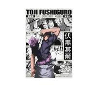 MUYGGAFF Poster su tela a tema anime Toji Jujutsu Kaisen, decorazione per camera da letto, ufficio, camera da letto, regalo, 50 x 75 cm