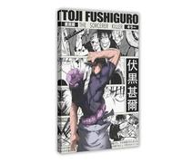 MUYGGAFF Poster su tela a tema anime Toji Jujutsu Kaisen, decorazione per camera da letto, ufficio, camera da letto, regalo, 60 x 90 cm