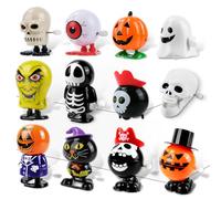 Muyohix 12 Pezzi Halloween Giocattoli di Carica, Mini Giocattoli a Carica di Halloween, Gadget Halloween Bambini Accessori Halloween Bambino Regalini Halloween per Feste Halloween (B)