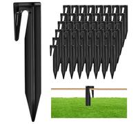 Muyohix 150 pezzi picchetto filo robot trimmer picchetti di fissaggio per cavi periferici, picchetti di terra per robot tosaerba, picchetti di fissaggio in plastica robusta