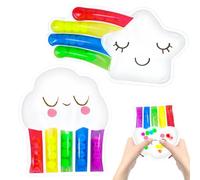 Muyohix 2 Pezzi Antistress per Bambini, Giocattoli Sensoriali di Ordinamento dei Colori, Calm Down Giocattoli Montessori Antistress Giocattolo per ADHD e Autismo per Ragazzi Ragazze Regali età 3+