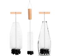 Muyohix 2 Pezzi Scovolino per Bottiglie, 32cm Spazzola per Bottiglie Compatibile con SodaStream Bottiglie Vetro, Spazzola Densa per Sporco Ostinato per Caraffe di Vetro, Biberon, Borracce