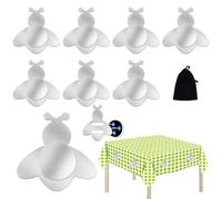 Muyohix 8 Pezzi Pesi per Tovaglia Magnetici, Pesi della Tovaglia Inossidabile, Magnete Pesi per Tovaglia da Esterno con Sacca di Stoccaggio, per Giardino Picnic Feste Cucina E Ristorante (Ape)