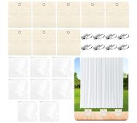 Muyohix Borsa Pesi per Tende Esterne, 8 Pezzi Sacchetti per Tende da Esterni con Clip e Sacchetti Sigillati, Sacco Appesantito per Fondo Tenda per Giardino, Balcone