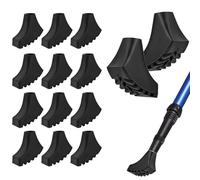 Muyohix Gommini per Bastoncini Nordic Walking, 12 Pezzi Tappi Bastoncini Trekking, Gommini Bastoncini Trekking, Gomma Tappi Bastoni Trekking per Passeggio Escursioni