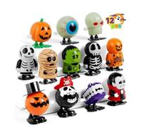 Muyohix Lot de 12 Jouets à Remonter pour Halloween à Remonter pour Enfants, Petits Cadeaux pour Halloween, Jeux Halloween Enfant pour Fêtes Halloween, Cadeaux de Classe (A)