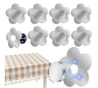 Muyohix Magnetici della Tovaglia, 8 Pezzi Pesi della Tovaglia in Acciaio Inox Extra Pesante, Pesi per Tovaglie per Giardino, Balcone, Terrazza, Matrimonio, Campeggio - Floreale