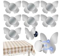 Muyohix Magnetici della Tovaglia, 8 Pezzi Pesi della Tovaglia in Acciaio Inox Extra Pesante, Pesi per Tovaglie per Giardino, Balcone, Terrazza, Matrimonio, Campeggio - Farfalla