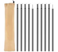 Muyohix Palo Telescopico per Tenda, Set di 2 Pali per Vela Ombreggiante, Pali Regolabili per Teloni, Pali da Campeggio, Pali per Teloni, Tende, Tendaggi, Teloni da Campeggio da 50 cm a 200 cm