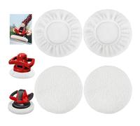 Muyohix Set di 4 Cappucci per Lucidatrici Auto, Tamponi-Lucidatura-Auto in Lana per da 220-250mm Lucidatrici, Coperture Lucidatura per Cofano Auto, per Lucidare e Ceratura di Auto