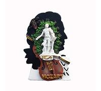 MUYU Magnet Calamita da Frigorifero con Musicista Mozart Salzburg, Austriaco, Souvenir da Viaggio, Idea Regalo, Decorazione per la casa e la Cucina