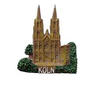 MUYU Magnet Cologne Cathedral Germany 3D Frigorifero turistica Souvenir Gift & Collezione Home & Kitchen Decorazione Adesivo Magnetico Cologne Cathedral Germany Frigorifero Magnete