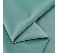 MUYUNXI Tessuto Velluto Morbido,Usato per Arredamento,Tappezzeria, Divani, Rivestimento,146 Cm di Larghezza Venduto al Metro(Color:Blu Verde)