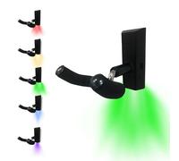 MuzicLight Staffa o supporto da parete a collo largo per basso elettrico, 7 corde o chitarre acustiche da concerto utilizzando LED per display con illuminazione ambientale surround
