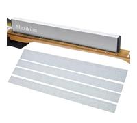 Muzikion Livellatore per tasti della chitarra, raggio di livellamento dei tasti da 40,6 cm, per tastiera professionale, strumento di riparazione per liutai, con 3 set di carta vetrata di ricambio a