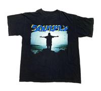 MUZIKTINGER Reprinted Soulfly Tour 1998 Short Sleeve T Shirt S to 3XL Gift for Fans PM325 BlackXXX Large Black 3XL
