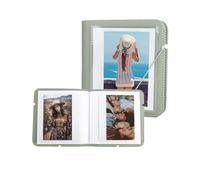 MUZIRI KINOKOO album fotografico a 28 tasche per Instax Wide EVO/Wide 400 fotocamera, PU cuoio album per Wide 300/Wide 210, 4,25 * 3,4 pollici collezione di film mini album di souvenir - Verde