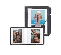 MUZIRI KINOKOO album fotografico a 28 tasche per Instax Wide EVO/Wide 400 fotocamera, PU cuoio album per Wide 300/Wide 210, 4,25 * 3,4 pollici collezione di film mini album di souvenir - Nero