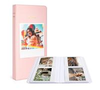 MUZIRI KINOKOO Album fotografico a 64 tasche per fotocamera Fuji Instax Wide 210/Wide 300/Wide 400, in pelle PU, per film da 5 pollici, album souvenir per fotocamera istantanea serie larga, rosa