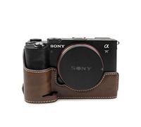 MUZIRI KINOKOO Custodia in pelle sintetica per Sony Alpha 7C/α7C - Custodia protettiva inferiore, trasparente