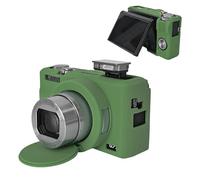 Muziri Kinokoo Custodia in Silicone per Canon Powershot G7X Mark III, Custodia Protettiva per Canon G7 X Mark III/G7X III/G7X3 Camera, con Copertura di Lenti Rimovibile Anti-Scratch - Verde scuro