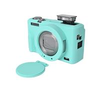 Muziri Kinokoo Custodia in Silicone per Canon Powershot G7X Mark III, Custodia Protettiva per Canon G7 X Mark III/G7X III/G7X3 Camera, con Copertura di Lenti Rimovibile Anti-Scratch - Blu