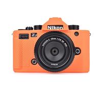 MUZIRI KINOKOO Custodia Protettiva in Silicone Morbido per Fotocamera Digitale Nikon ZF - Antigraffio Slim Fit - Arancione
