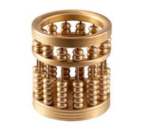 MUZIT Abaco Standard, Abaco educativo, in Ottone, figurina, for Artigianato, Decorazione da scrivania, portapenne a Forma di, secchielli