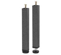 MUZIT Alzata for mobili, 2 pezzi 9,84"-10,63" Gambe di supporto for telaio letto ad altezza regolabile, Sostituzione gambe for in metallo