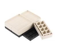 MUZIT Alzata for mobili, alzata for letto rettangolare da 4 pezzi, for regolabile for carichi pesanti con bordo a L 3,15 pollici for divano, tavolo e sollevatore for(Apricot,1.6")
