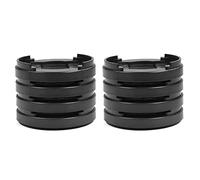 MUZIT Alzata for mobili, for regolabile da 4 pezzi, Alzagambe for sedia rotonda con design antiscivolo, Salvaspazio for sedie tavolo, divani, scrivanie(Black)
