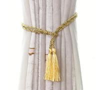 MUZIT Fermatende, fermatende in Corda for Tende 2/6/10 Pezzi con Nappe, in for(Yellow)